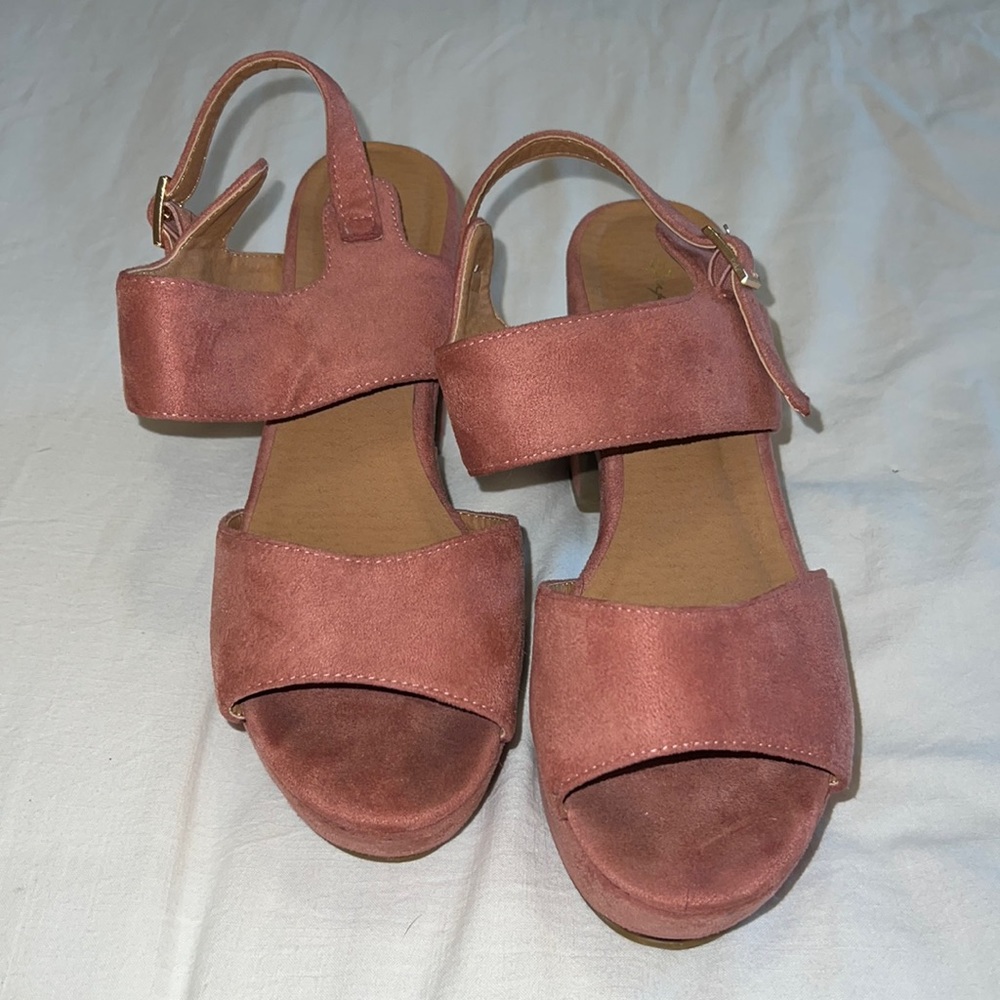 Blush Pink platform heels
